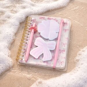 Pink Bow-Themed Party Supplies Set